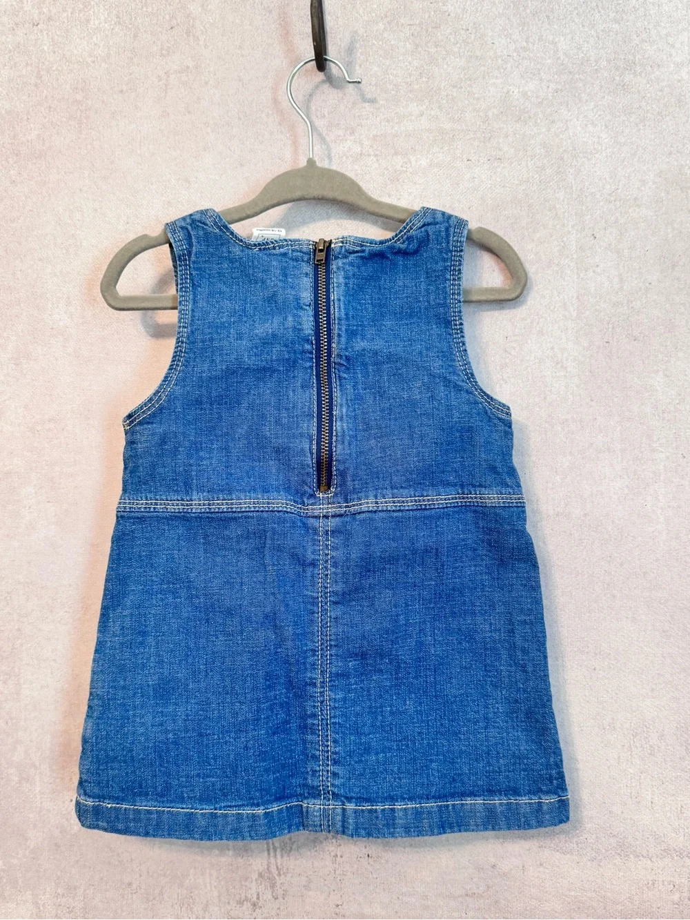 Baby Gap | denim jumper dress with two front pockets  Sz 12/18M
